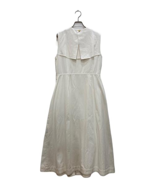 HERENCIA（ヘレンチア）HERENCIA (ヘレンチア) ドットボタン デニムジレ ホワイト サイズ:SIZE38 未使用品の古着・服飾アイテム