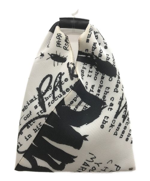 MM6 Maison Margiela（エムエムシックスメゾンマルジェラ）MM6 Maison Margiela (エムエムシックス メゾンマルジェラ) ジャパニーズトートスモールバッグ ブラック×ホワイトの古着・服飾アイテム