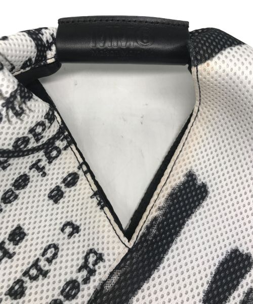 MM6 Maison Margiela（エムエムシックスメゾンマルジェラ）MM6 Maison Margiela (エムエムシックス メゾンマルジェラ) ジャパニーズトートスモールバッグ ブラック×ホワイトの古着・服飾アイテム
