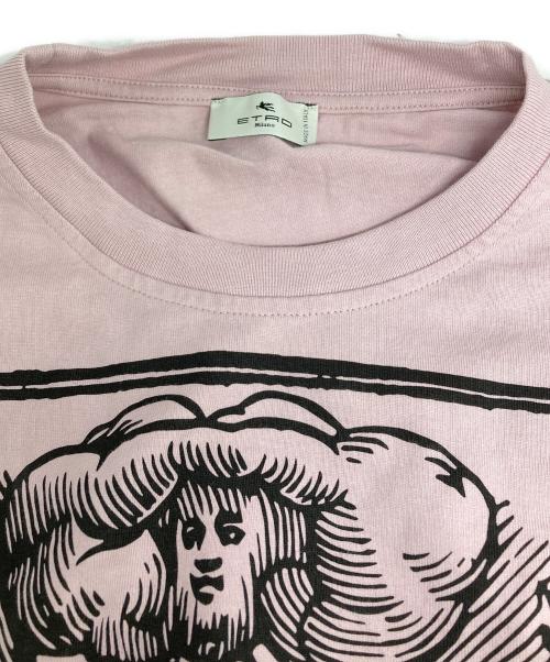 ETRO（エトロ）ETRO (エトロ) プリントTシャツ ピンク サイズ:Sの古着・服飾アイテム