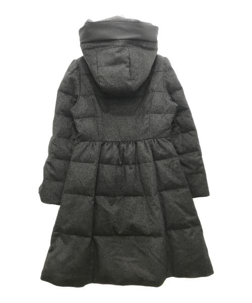 Rene（ルネ）Rene (ルネ) ダブルジップカシミヤダウンコート グレー サイズ:36の古着・服飾アイテム