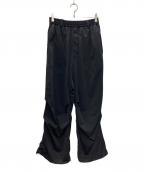 MAISON SPECIALメゾンスペシャル）の古着「High Tension Snow Wide Pants/ハイ テンション スノー ワイド パンツ」｜ブラック