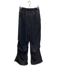 MAISON SPECIAL（メゾンスペシャル）の古着「High Tension Snow Wide Pants/ハイ テンション スノー ワイド パンツ」｜ブラック