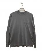 GOLDWINゴールドウイン）の古着「ホールガーメント ウール ニット ロングスリーブ Tシャツ」｜チャコールグレー