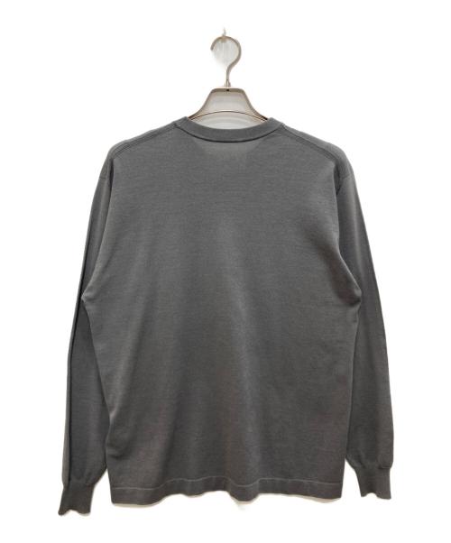 GOLDWIN（ゴールドウイン）GOLDWIN (ゴールドウイン) ホールガーメント ウール ニット ロングスリーブ Tシャツ チャコールグレー サイズ:3の古着・服飾アイテム