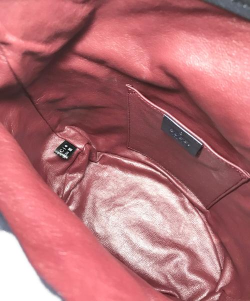 GUCCI（グッチ）GUCCI (グッチ) ホースビット1955 バケットバッグ ベージュ×ネイビーの古着・服飾アイテム