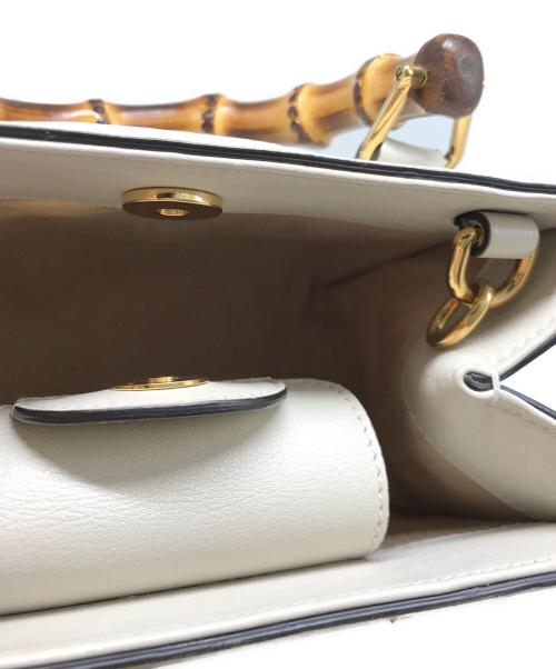 GUCCI（グッチ）GUCCI (グッチ) ダイアナ ミニトートバッグ アイボリーの古着・服飾アイテム