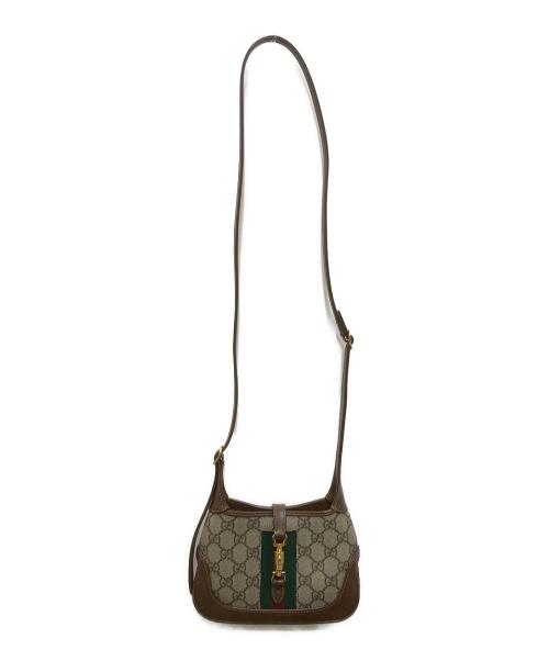 GUCCI（グッチ）GUCCI (グッチ) ジャッキー 1961 ミニ バッグ ベージュ×ブラウンの古着・服飾アイテム