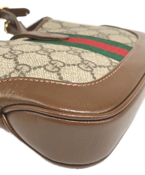 GUCCI（グッチ）GUCCI (グッチ) ジャッキー 1961 ミニ バッグ ベージュ×ブラウンの古着・服飾アイテム