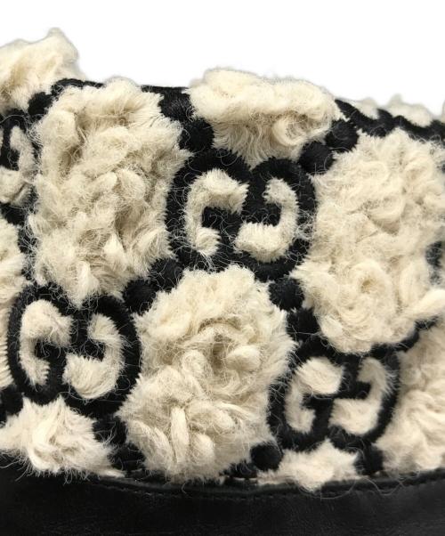 GUCCI（グッチ）GUCCI (グッチ) GG シアリングエフェクトブーツ ブラック サイズ:35の古着・服飾アイテム