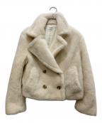 Snidelスナイデル）の古着「ボアショートジャケット」｜ホワイト