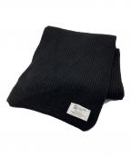 JOHNSTONS OF ELGIN×green label relaxingジョンストンズオブエルガン×グリーンレーベルリラクシング）の古着「ニットマフラー」｜ブラック