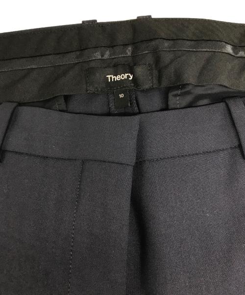 theory（セオリー）theory (セオリー) ウールギャバジンパンツ ネイビー サイズ:10の古着・服飾アイテム