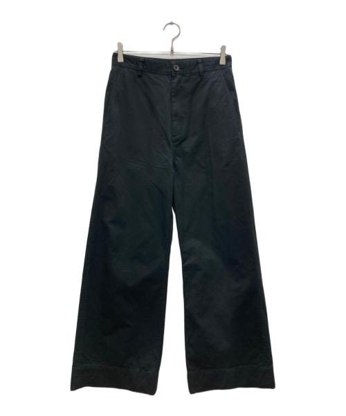 MHL（エムエイチエル）MHL (エムエイチエル) WASHED CHINO COTTONチノパン/ウォッシュド チノ コットン パンツ ブラック サイズ:Ⅱの古着・服飾アイテム