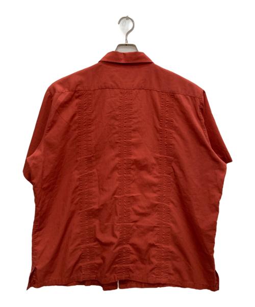 Guayabera（グアヤベラ）Guayabera (グアヤベラ) キューバシャツ レッド サイズ:XXの古着・服飾アイテム