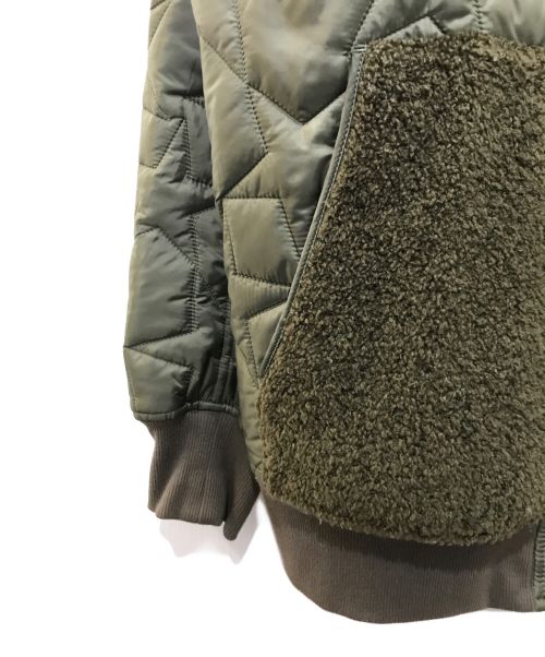 CONVERSE TOKYO（コンバーストウキョウ）CONVERSE TOKYO (コンバーストウキョウ) キルティングボアジャケット オリーブ サイズ:4の古着・服飾アイテム