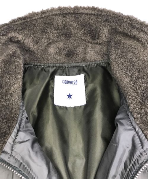 CONVERSE TOKYO（コンバーストウキョウ）CONVERSE TOKYO (コンバーストウキョウ) キルティングボアジャケット オリーブ サイズ:4の古着・服飾アイテム