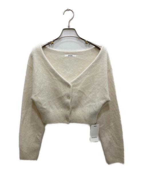 Snidel（スナイデル）Snidel (スナイデル) フォックスファーショートカーデ ホワイト サイズ:Fの古着・服飾アイテム