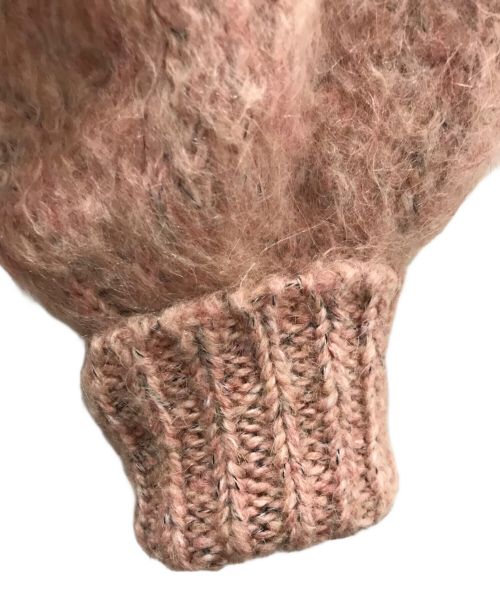 CLANE（クラネ）CLANE (クラネ) COLOR MOHAIR SHAGGY CARDIGAN/カラー モヘヤ シャギー カーディガン ピンク サイズ:1の古着・服飾アイテム