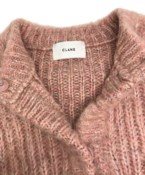 CLANE（クラネ）CLANE (クラネ) COLOR MOHAIR SHAGGY CARDIGAN/カラー モヘヤ シャギー カーディガン ピンク サイズ:1の古着・服飾アイテム