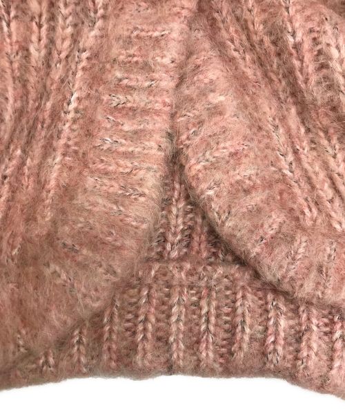 CLANE（クラネ）CLANE (クラネ) COLOR MOHAIR SHAGGY CARDIGAN/カラー モヘヤ シャギー カーディガン ピンク サイズ:1の古着・服飾アイテム
