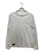 WTAPSダブルタップス）の古着「ロングスリーブカットソー」｜ホワイト