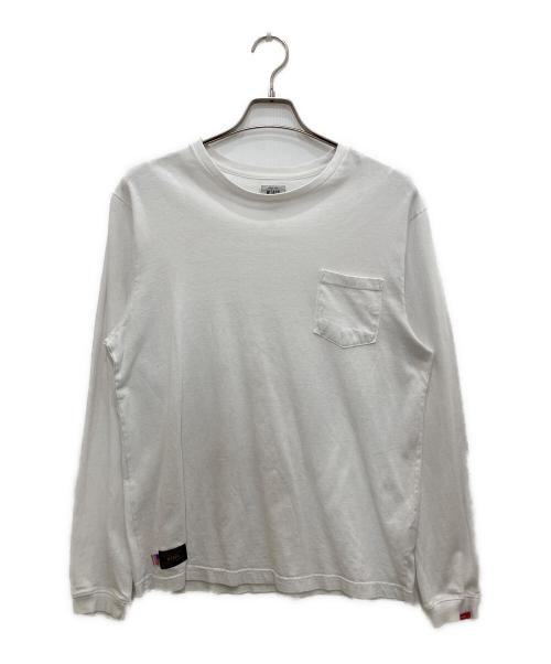 WTAPS（ダブルタップス）WTAPS (ダブルタップス) ロングスリーブカットソー ホワイト サイズ:Lの古着・服飾アイテム