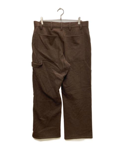 Cale（カル）Cale (カル) ナチュラルウールフェルトパンツ ブラウン サイズ:4の古着・服飾アイテム
