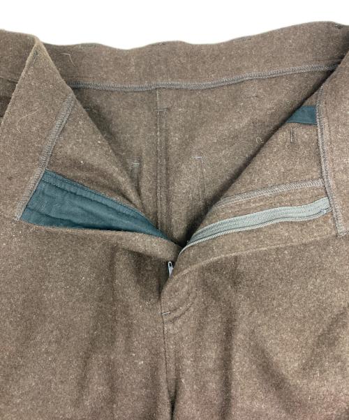 Cale（カル）Cale (カル) ナチュラルウールフェルトパンツ ブラウン サイズ:4の古着・服飾アイテム