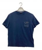 PRADAプラダ）の古着「ポケットロゴTシャツ」｜ネイビー