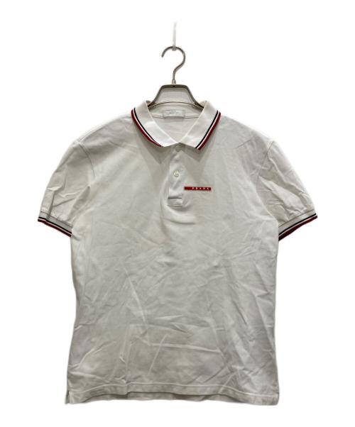 PRADA SPORTS（プラダスポーツ）PRADA SPORTS (プラダスポーツ) ポロシャツ ホワイト サイズ:Lの古着・服飾アイテム