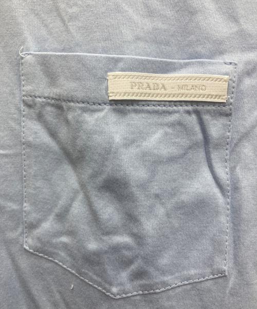 PRADA（プラダ）PRADA (プラダ) ポロシャツ スカイブルー サイズ:Ｌの古着・服飾アイテム