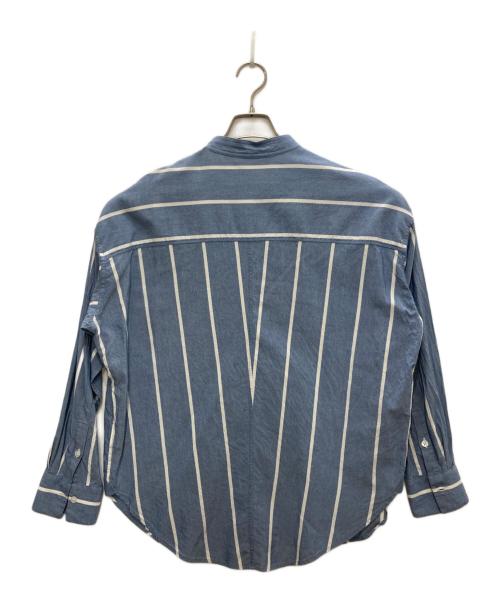 UNUSED（アンユーズド）UNUSED (アンユーズド) シルク混シャツ ネイビー サイズ:1の古着・服飾アイテム