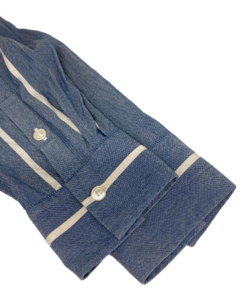UNUSED（アンユーズド）UNUSED (アンユーズド) シルク混シャツ ネイビー サイズ:1の古着・服飾アイテム