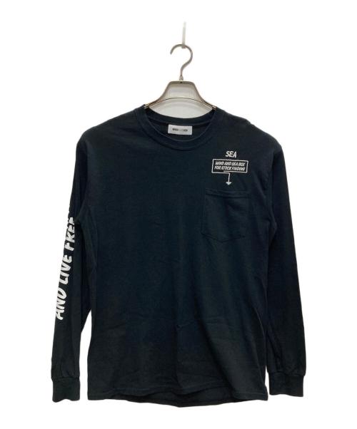 WIND AND SEA（ウィンダンシー）WIND AND SEA (ウィンダンシー) ロングスリーブカットソー ブラック サイズ:Mの古着・服飾アイテム