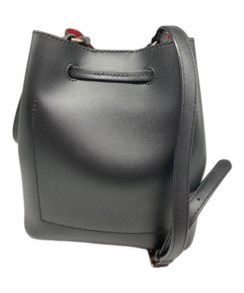 LAUREN RALPH LAUREN（ローレンラルフローレン）LAUREN RALPH LAUREN (ローレンラルフローレン) 巾着セミショルダーバッグ ブラックの古着・服飾アイテム