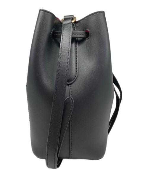 LAUREN RALPH LAUREN（ローレンラルフローレン）LAUREN RALPH LAUREN (ローレンラルフローレン) 巾着セミショルダーバッグ ブラックの古着・服飾アイテム