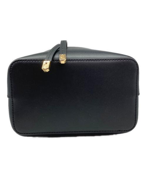LAUREN RALPH LAUREN（ローレンラルフローレン）LAUREN RALPH LAUREN (ローレンラルフローレン) 巾着セミショルダーバッグ ブラックの古着・服飾アイテム