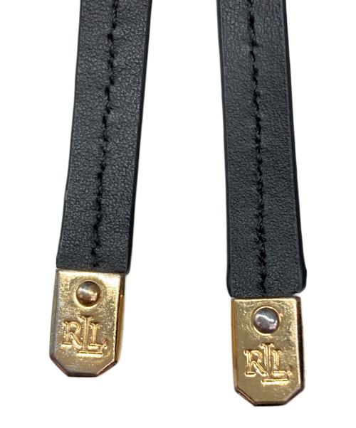 LAUREN RALPH LAUREN（ローレンラルフローレン）LAUREN RALPH LAUREN (ローレンラルフローレン) 巾着セミショルダーバッグ ブラックの古着・服飾アイテム