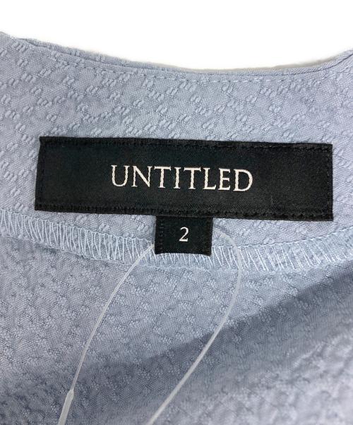 UNTITLED（アンタイトル）UNTITLED (アンタイトル) フレアマキシワンピース ブルー サイズ:02の古着・服飾アイテム