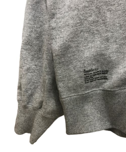 FreshService（フレッシュサービス）FreshService (フレッシュサービス) Actual Source (アクチュアルソース) LIGHT OZ CREW NECK SWEAT/ライト オンス クルー ネック スウェット グレー サイズ:Lの古着・服飾アイテム