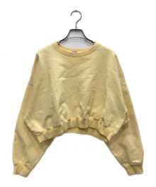 Sea Room lynn（シールームリン）の古着「Heavy Sweat Shortプルオーバー」｜イエロー