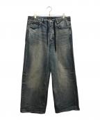 BALENCIAGAバレンシアガ）の古着「ドローストリング オーバーサイズ バギーデニムパンツ」｜インディゴ