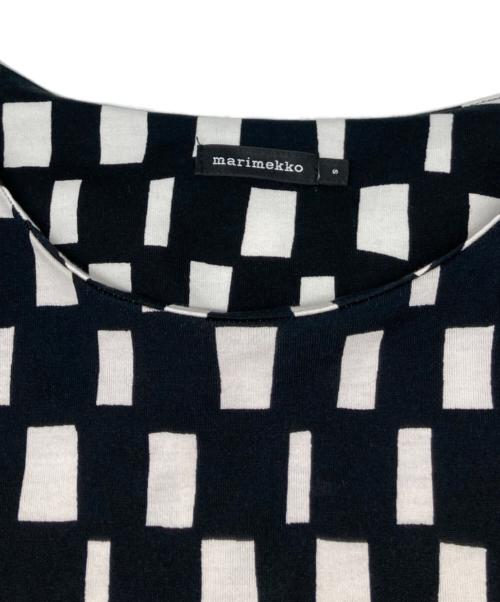 marimekko（マリメッコ）marimekko (マリメッコ) カットソーワンピース ブラック サイズ:Sの古着・服飾アイテム