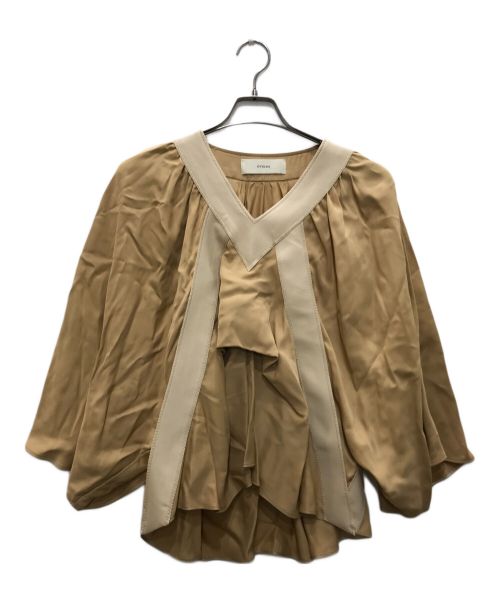 CYCLAS（シクラス）CYCLAS (シクラス) レーヨンブラウス ベージュ サイズ:Sの古着・服飾アイテム