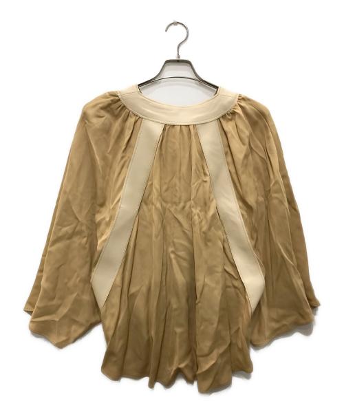 CYCLAS（シクラス）CYCLAS (シクラス) レーヨンブラウス ベージュ サイズ:Sの古着・服飾アイテム