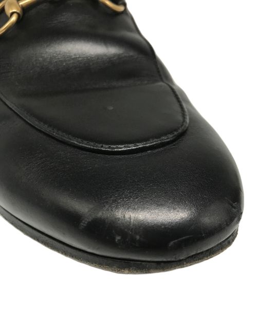 GUCCI（グッチ）GUCCI (グッチ) ホースビットファーサンダル ブラウン サイズ:37の古着・服飾アイテム