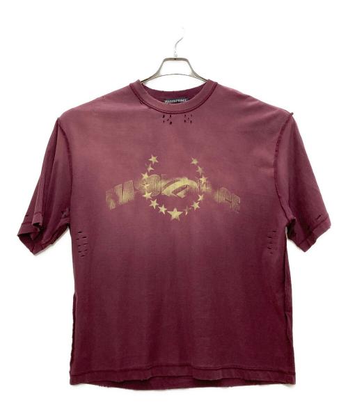 masonprince（メゾンプリンス）masonprince (メゾンプリンス) ダメージＴシャツ レッド サイズ:2の古着・服飾アイテム