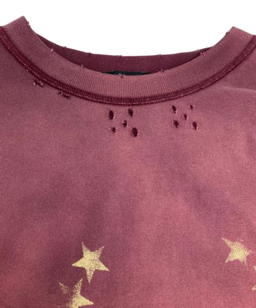 masonprince（メゾンプリンス）masonprince (メゾンプリンス) ダメージＴシャツ レッド サイズ:2の古着・服飾アイテム