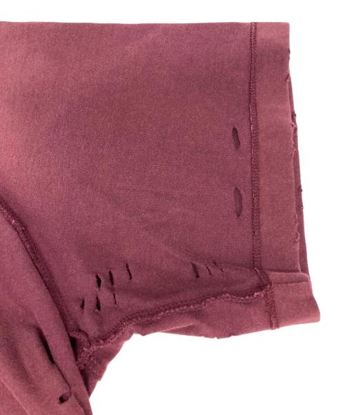 masonprince（メゾンプリンス）masonprince (メゾンプリンス) ダメージＴシャツ レッド サイズ:2の古着・服飾アイテム